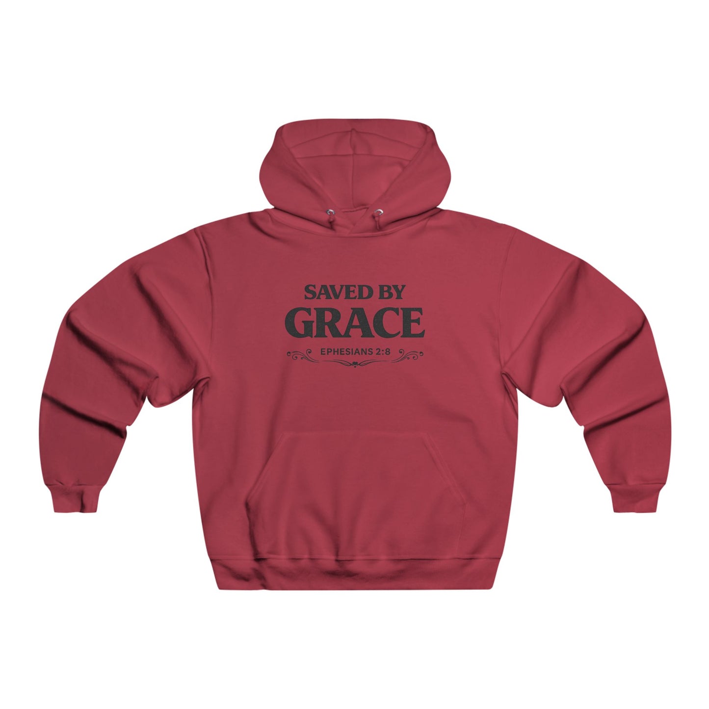 Saved By Grace Hoodie — Christian Faith Pullover (Ephesians 2:8)