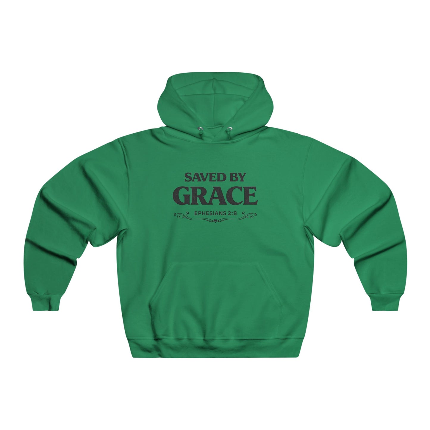 Saved By Grace Hoodie — Christian Faith Pullover (Ephesians 2:8)