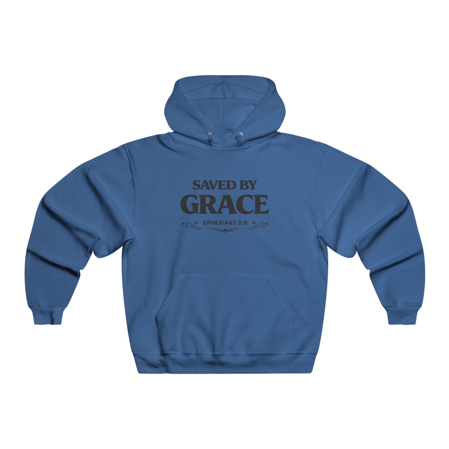 Saved By Grace Hoodie — Christian Faith Pullover (Ephesians 2:8)
