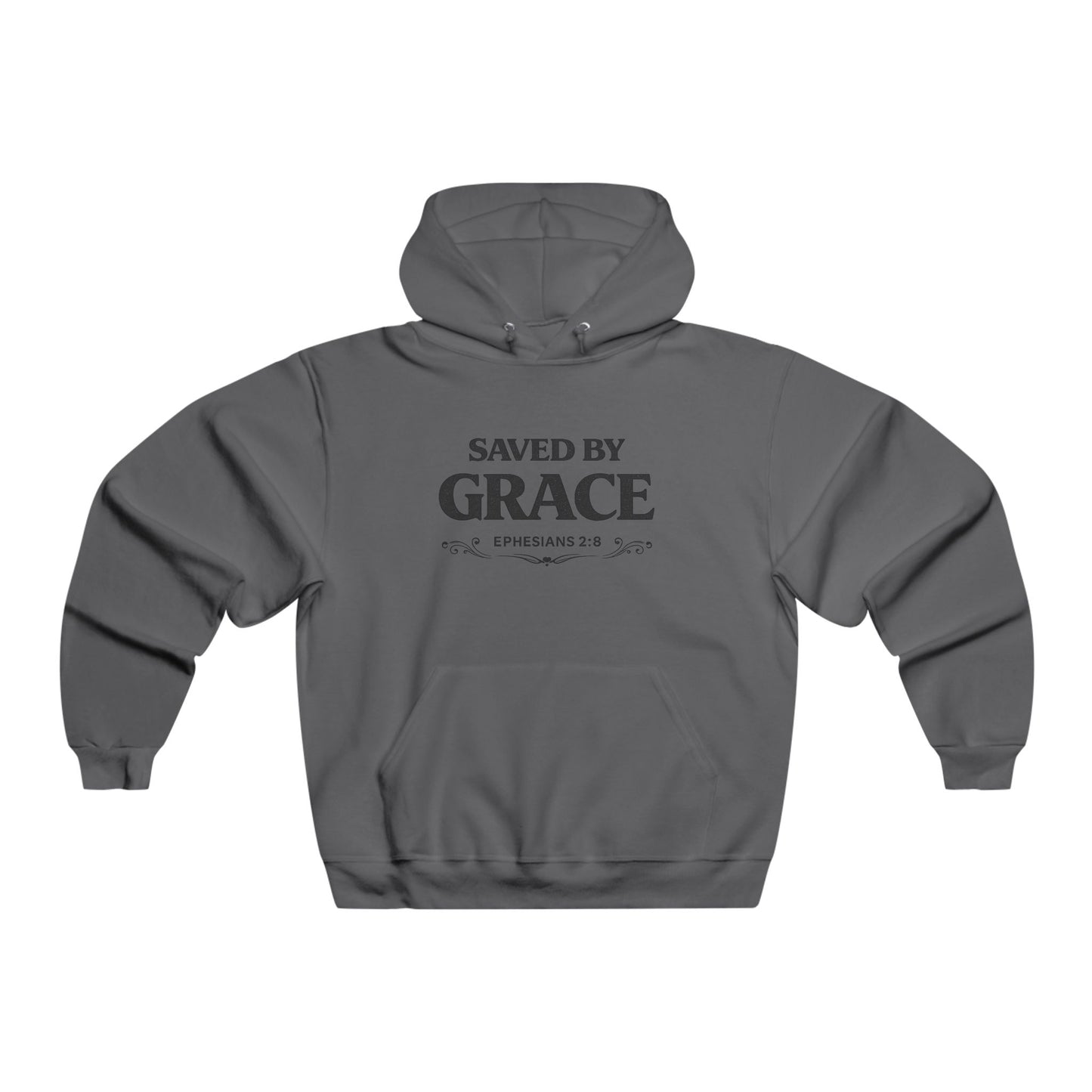 Saved By Grace Hoodie — Christian Faith Pullover (Ephesians 2:8)