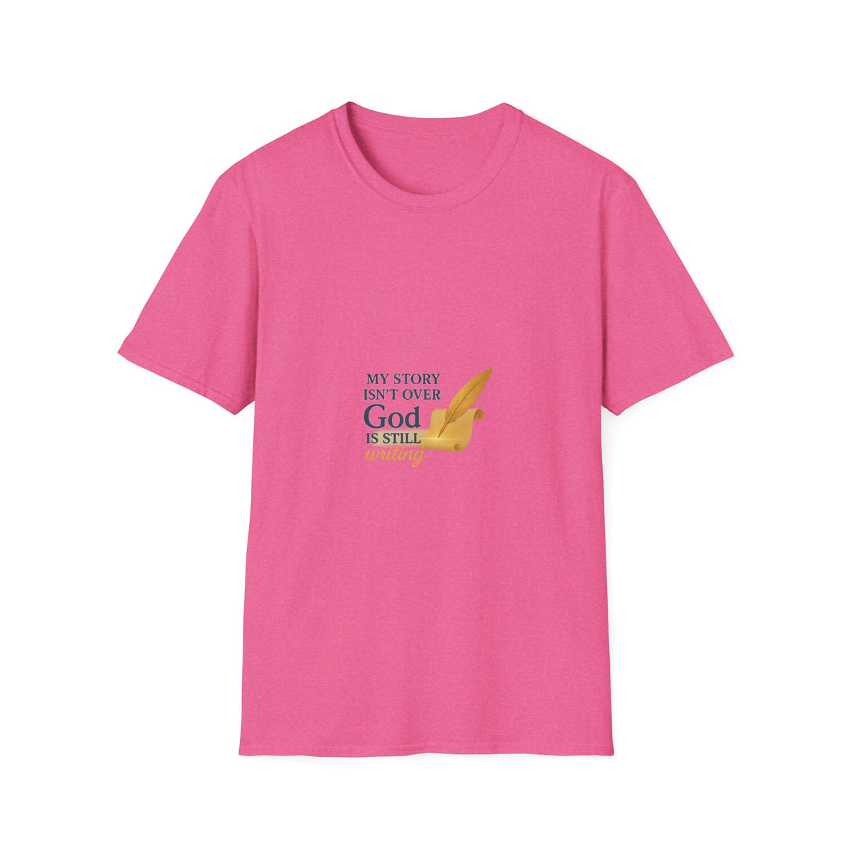Inspirational Unisex T-Shirt, My Story Isn’t Over, God is Still Writing, Faith-Based Apparel, Christian Gift, Motivational Tee