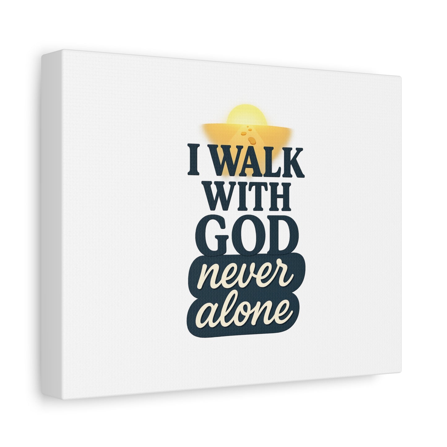 I Walk With God – Matte Canvas Wall Art