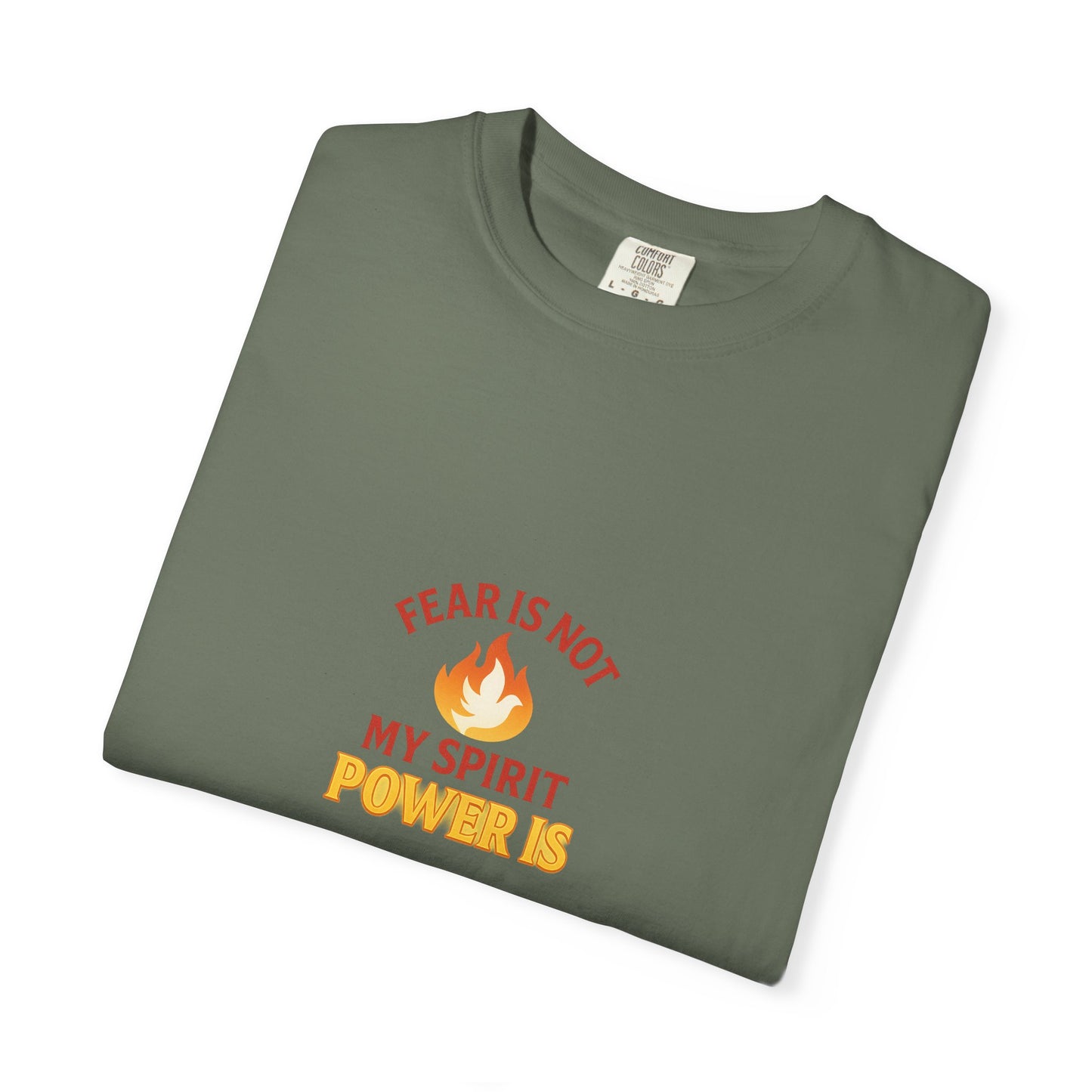 Fear Is Not My Spirit T-Shirt – Empowering Inspirational Unisex Tee for Everyday Confidence