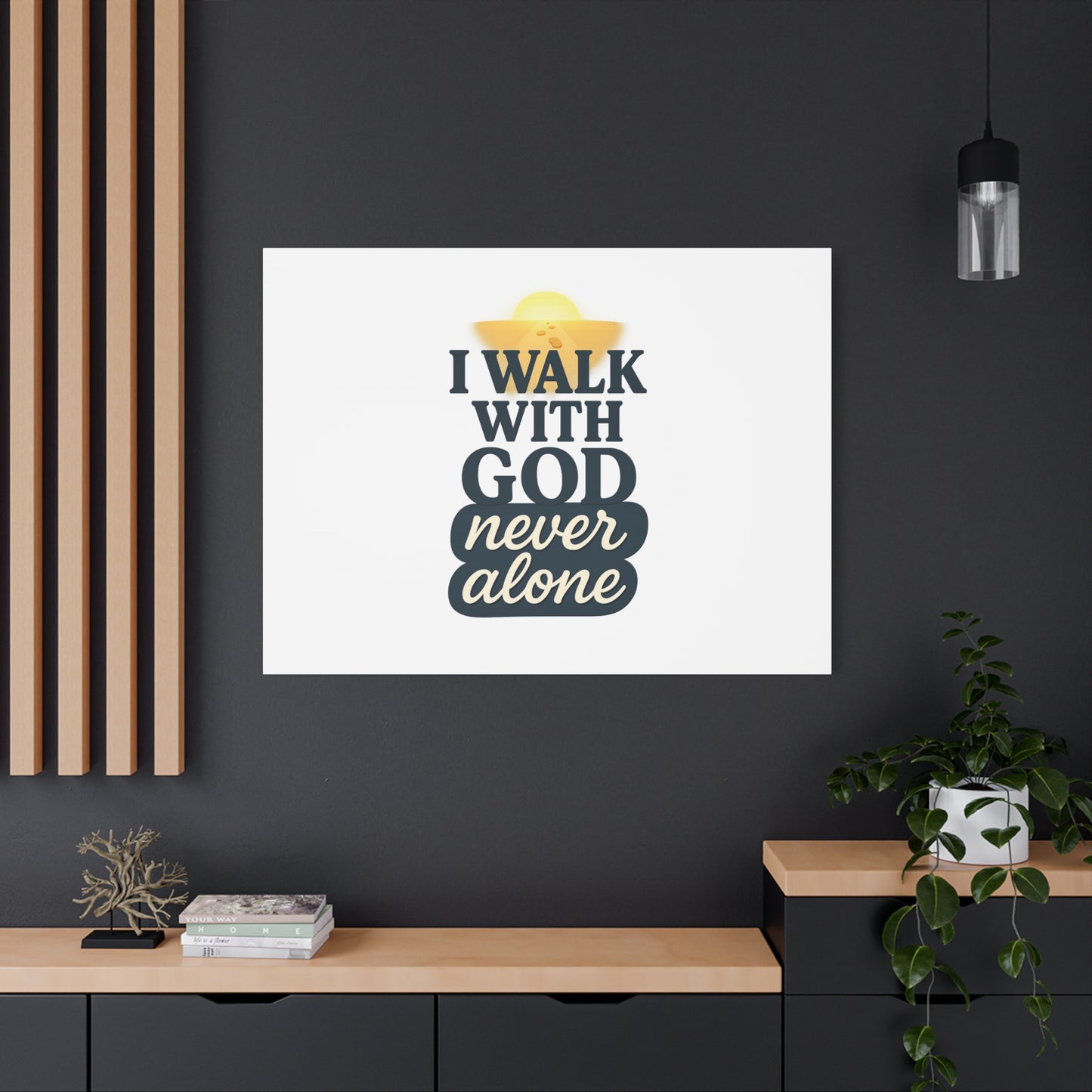 I Walk With God – Matte Canvas Wall Art