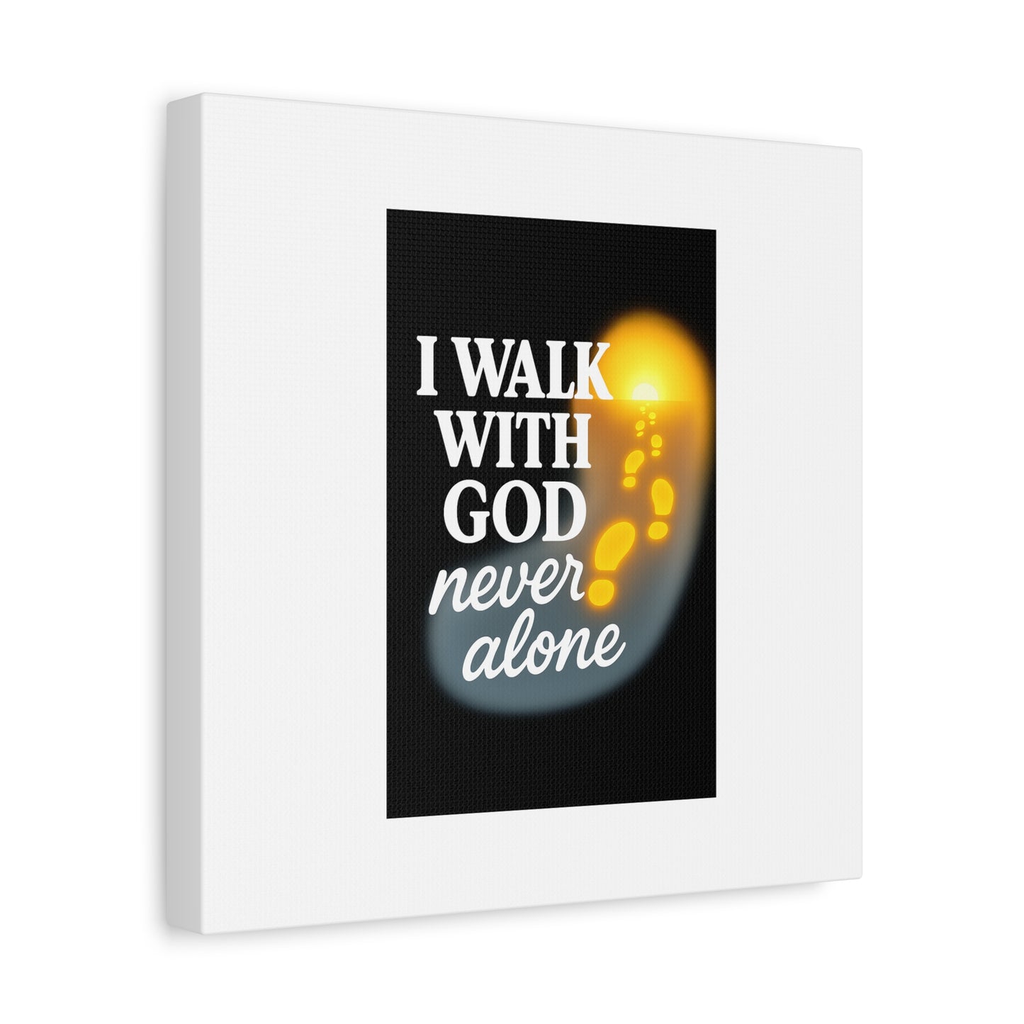 I Walk With God – Matte Canvas Wall Art