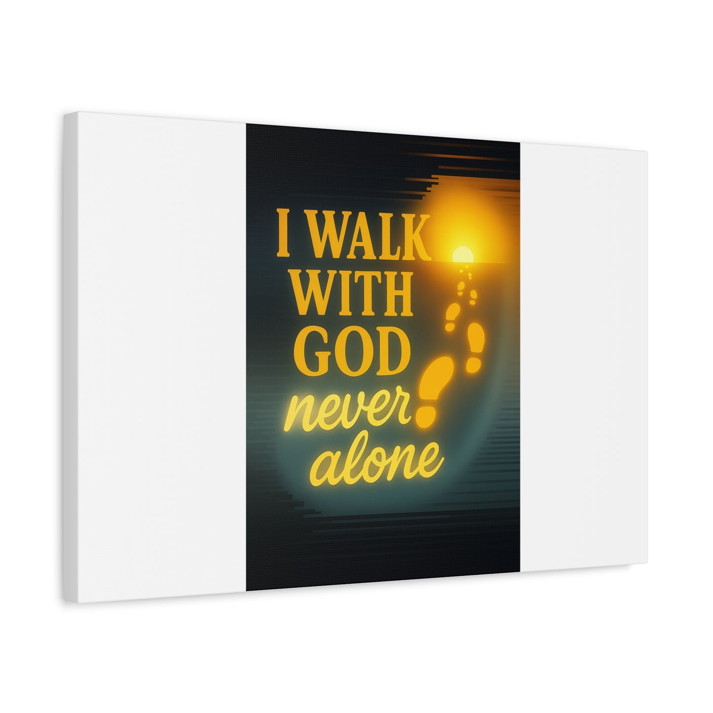 I Walk With God – Matte Canvas Wall Art