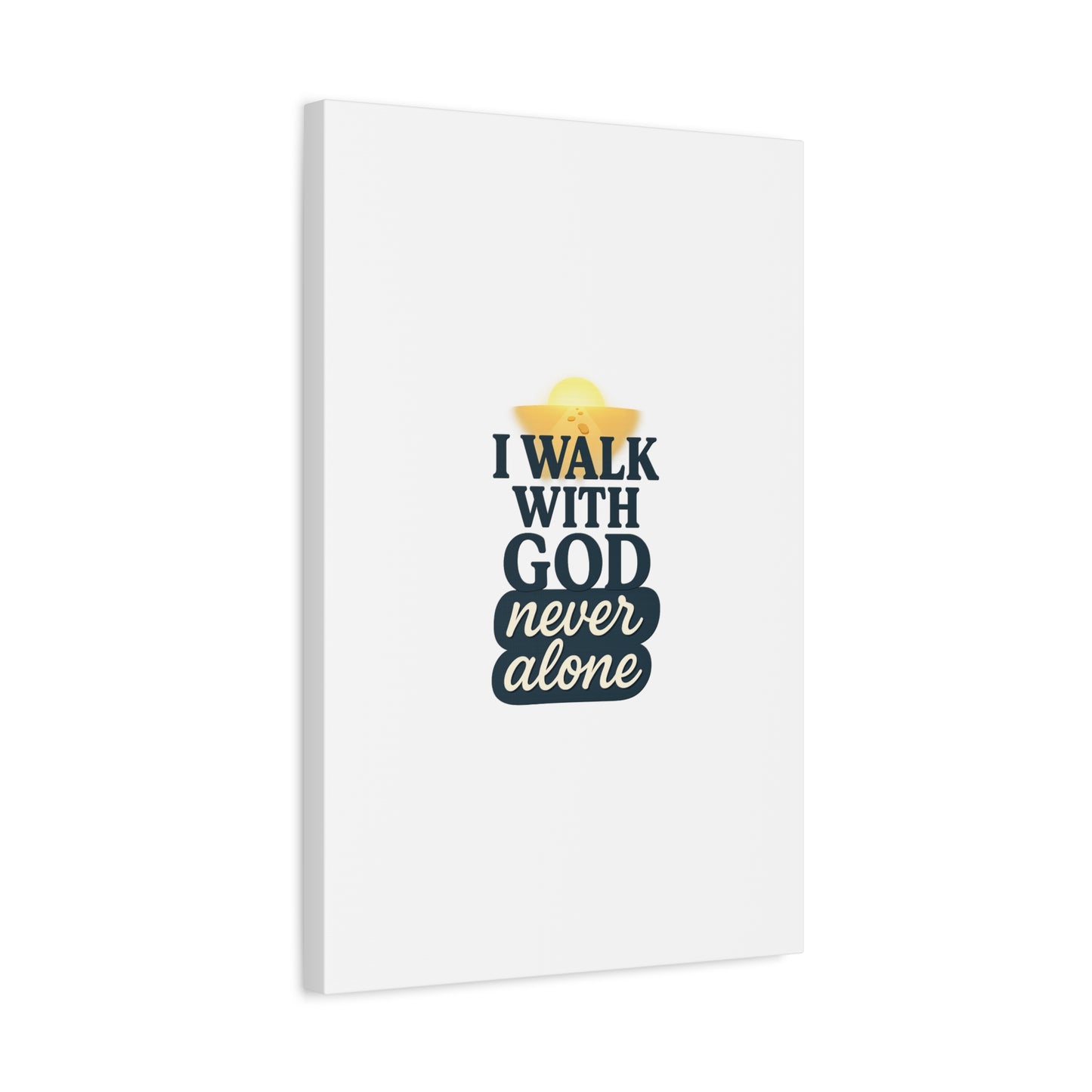 I Walk With God – Matte Canvas Wall Art