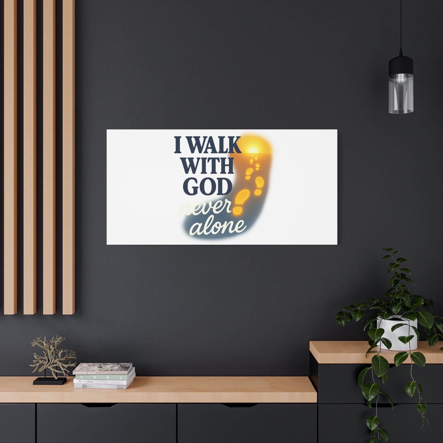I Walk With God – Matte Canvas Wall Art