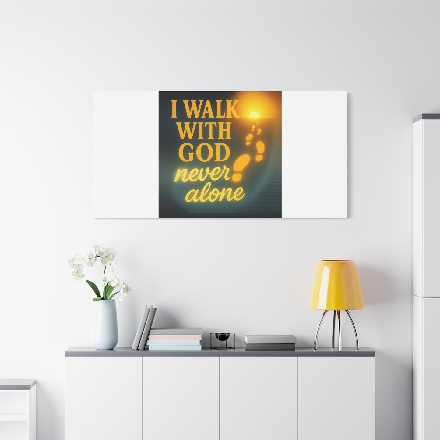 I Walk With God – Matte Canvas Wall Art