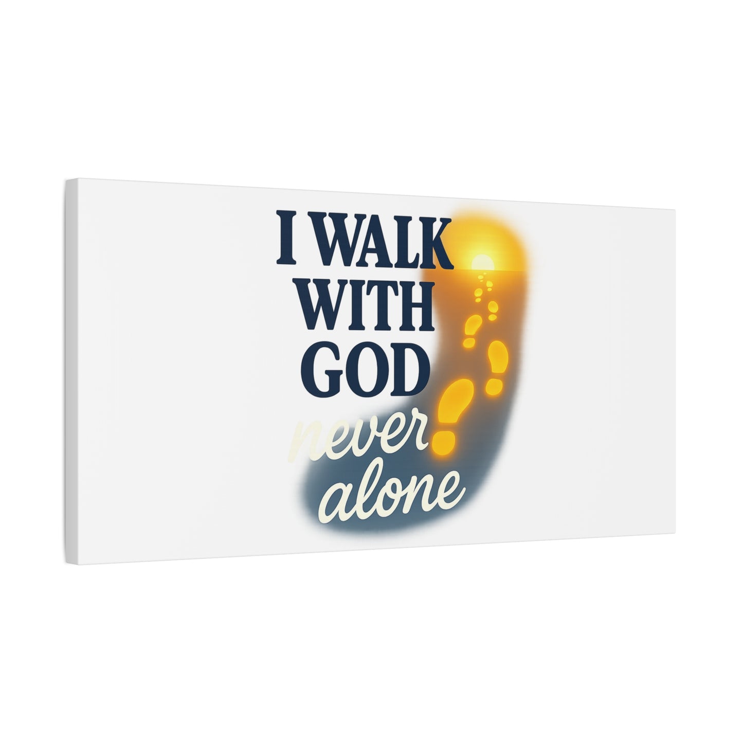 I Walk With God – Matte Canvas Wall Art