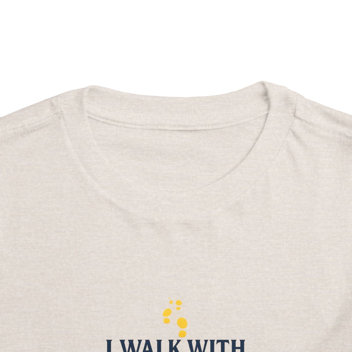 Toddler T-shirt — I Walk With God Never Alone