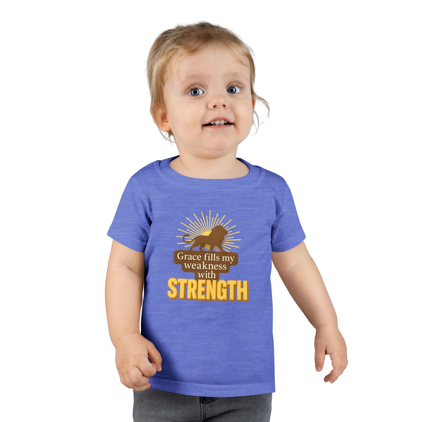 Toddler T-Shirt – Grace Fills My Weakness with Strength