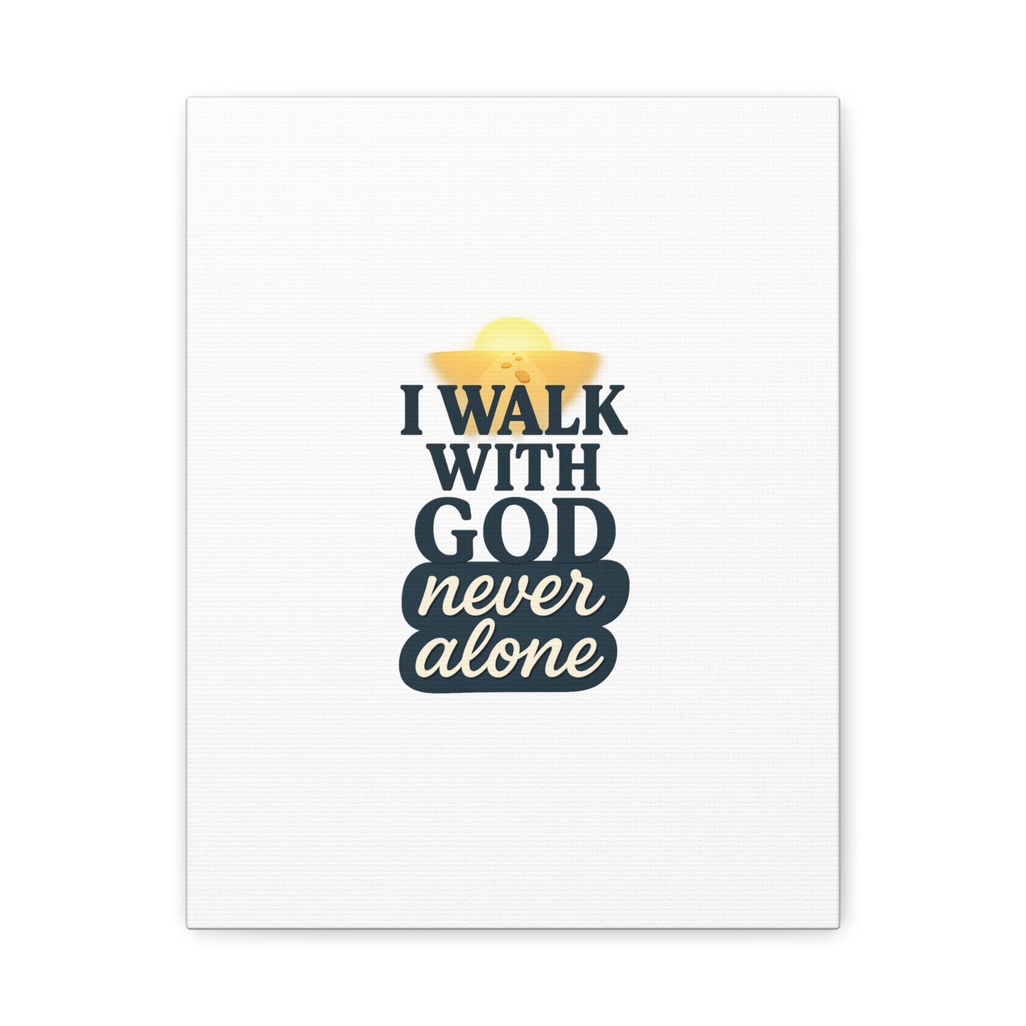 I Walk With God – Matte Canvas Wall Art