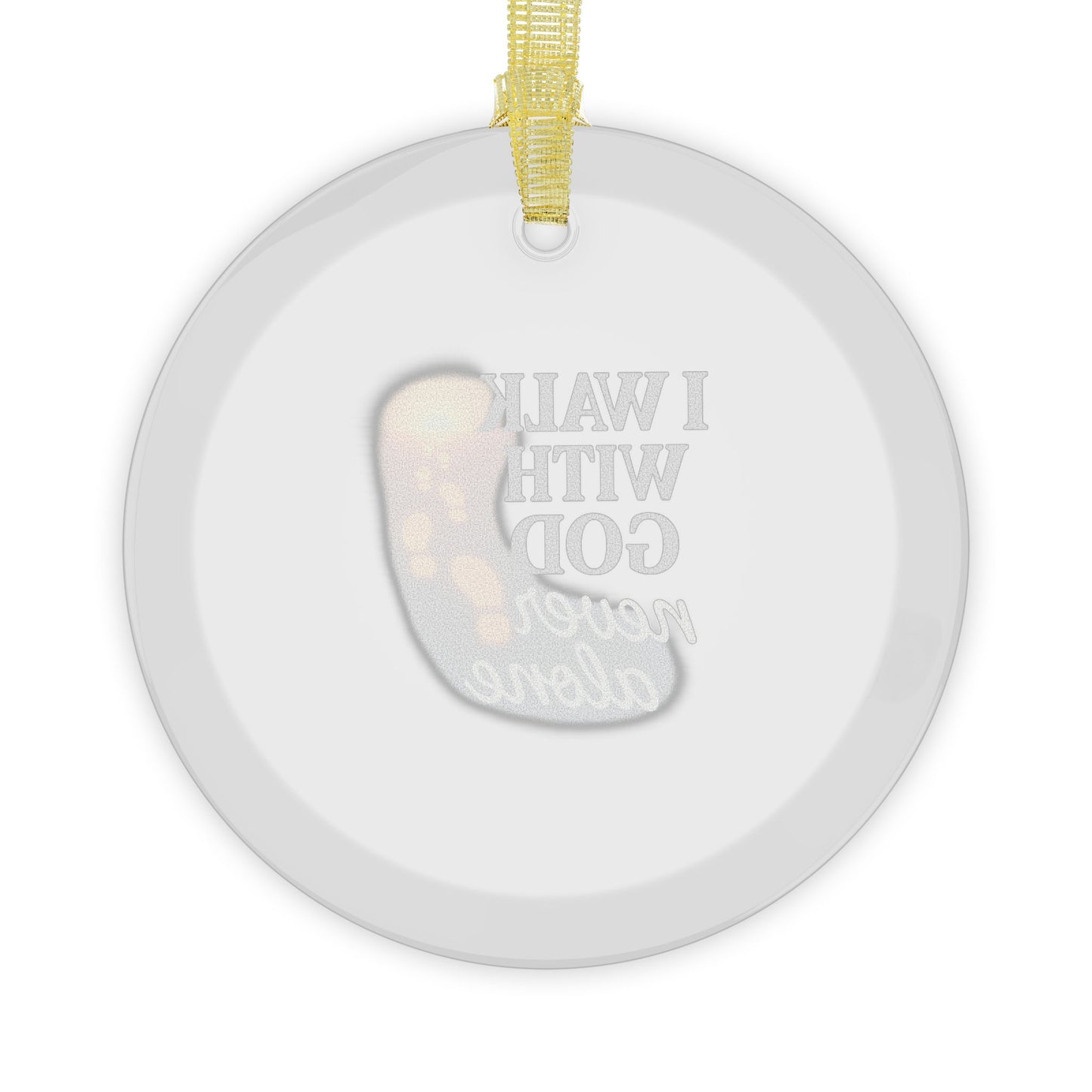 Inspirational Glass Christmas Ornament