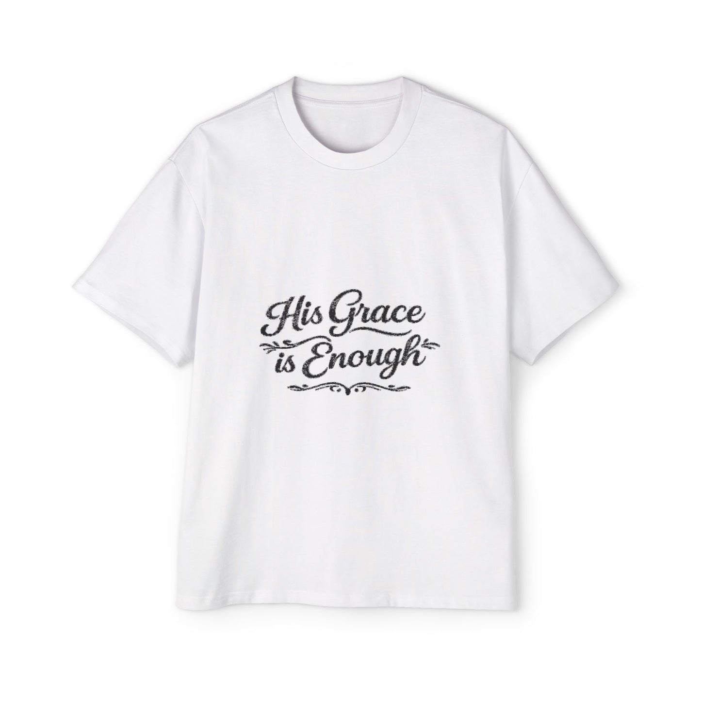 “His Grace Is Enough” Faith-Based Oversized T-shirt
