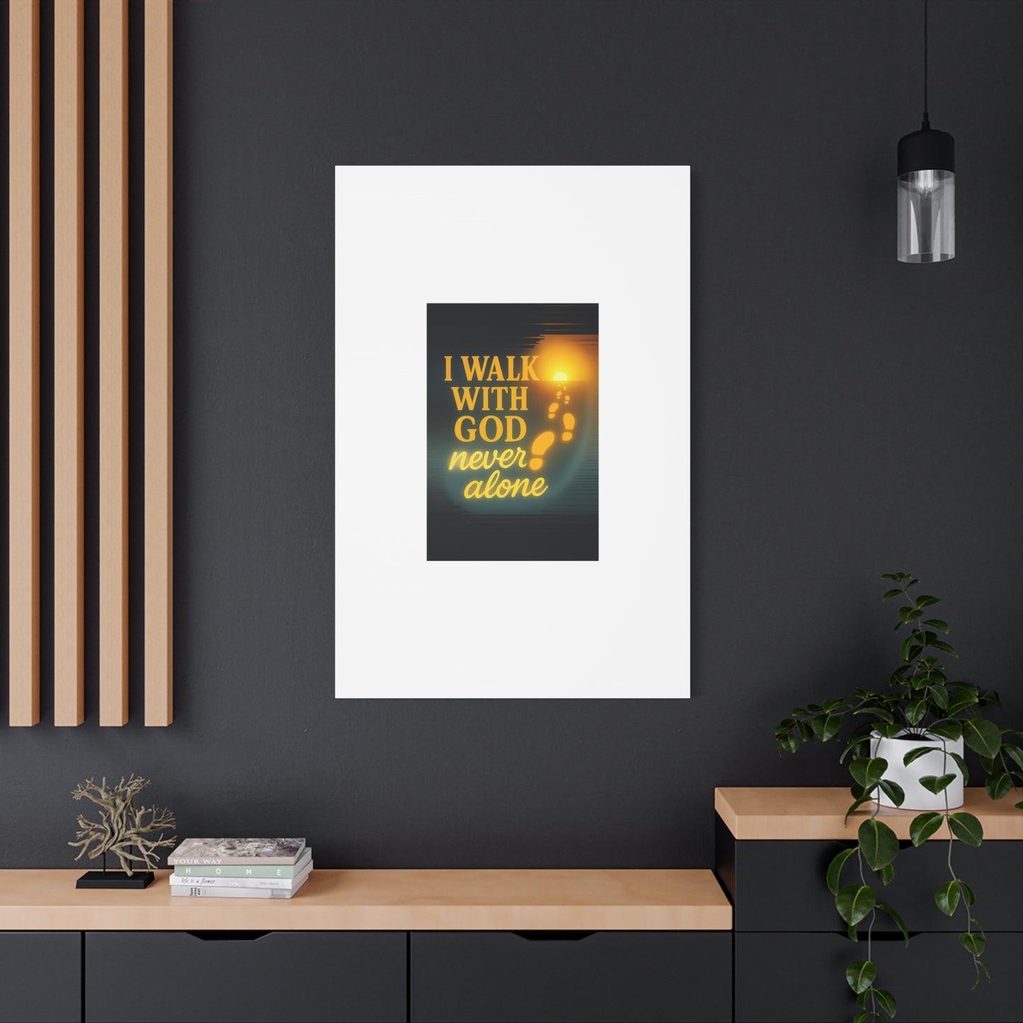 I Walk With God – Matte Canvas Wall Art