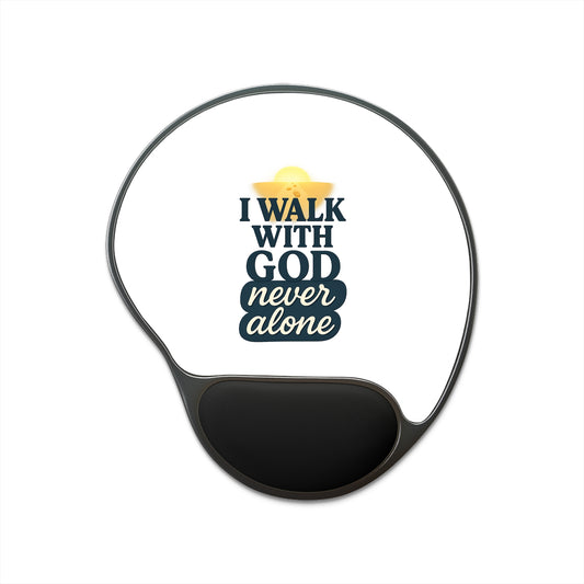 I Walk With God – Mouse Pad with Wrist Rest