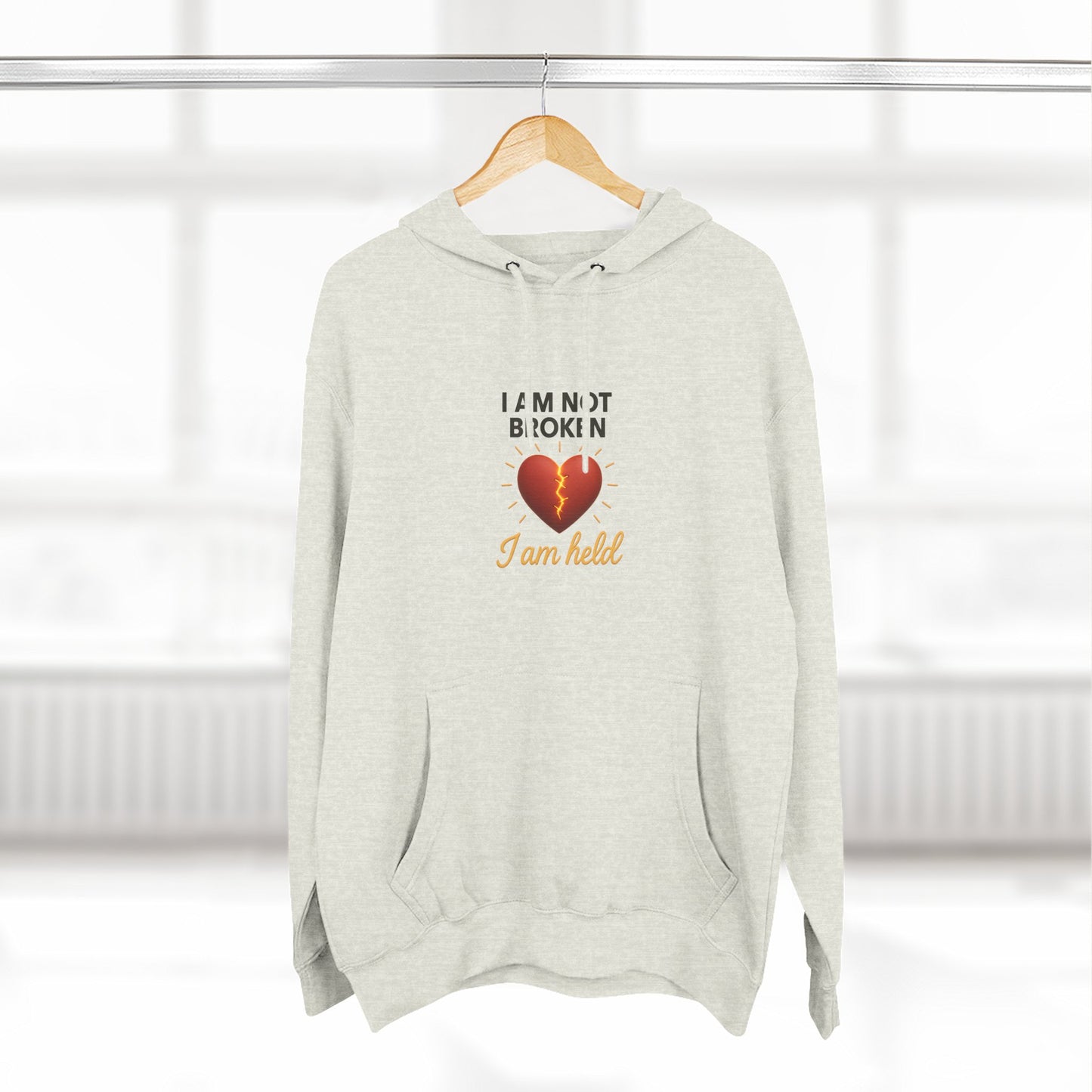 I Am Not Broken – Inspirational Hoodie for Strength, Healing & Self-Love