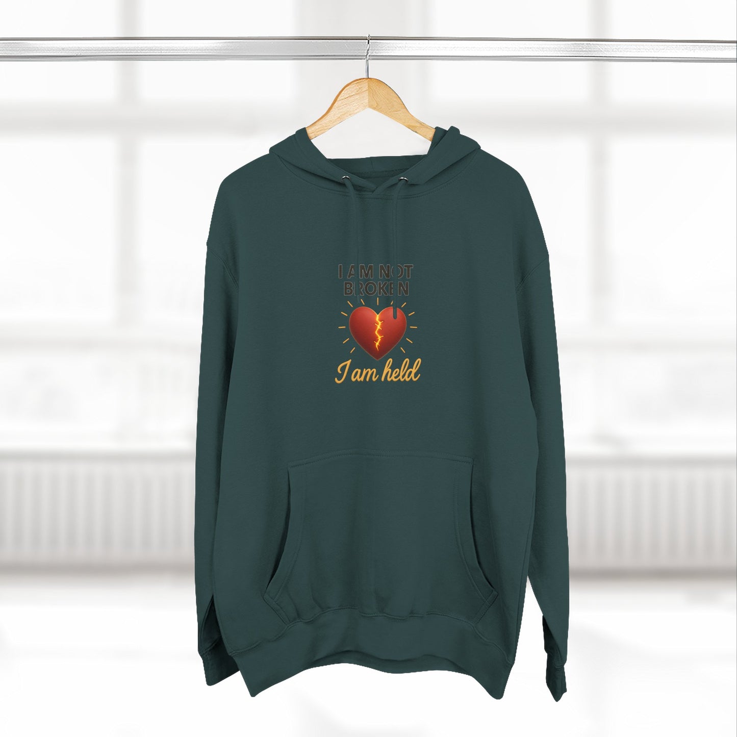 I Am Not Broken – Inspirational Hoodie for Strength, Healing & Self-Love