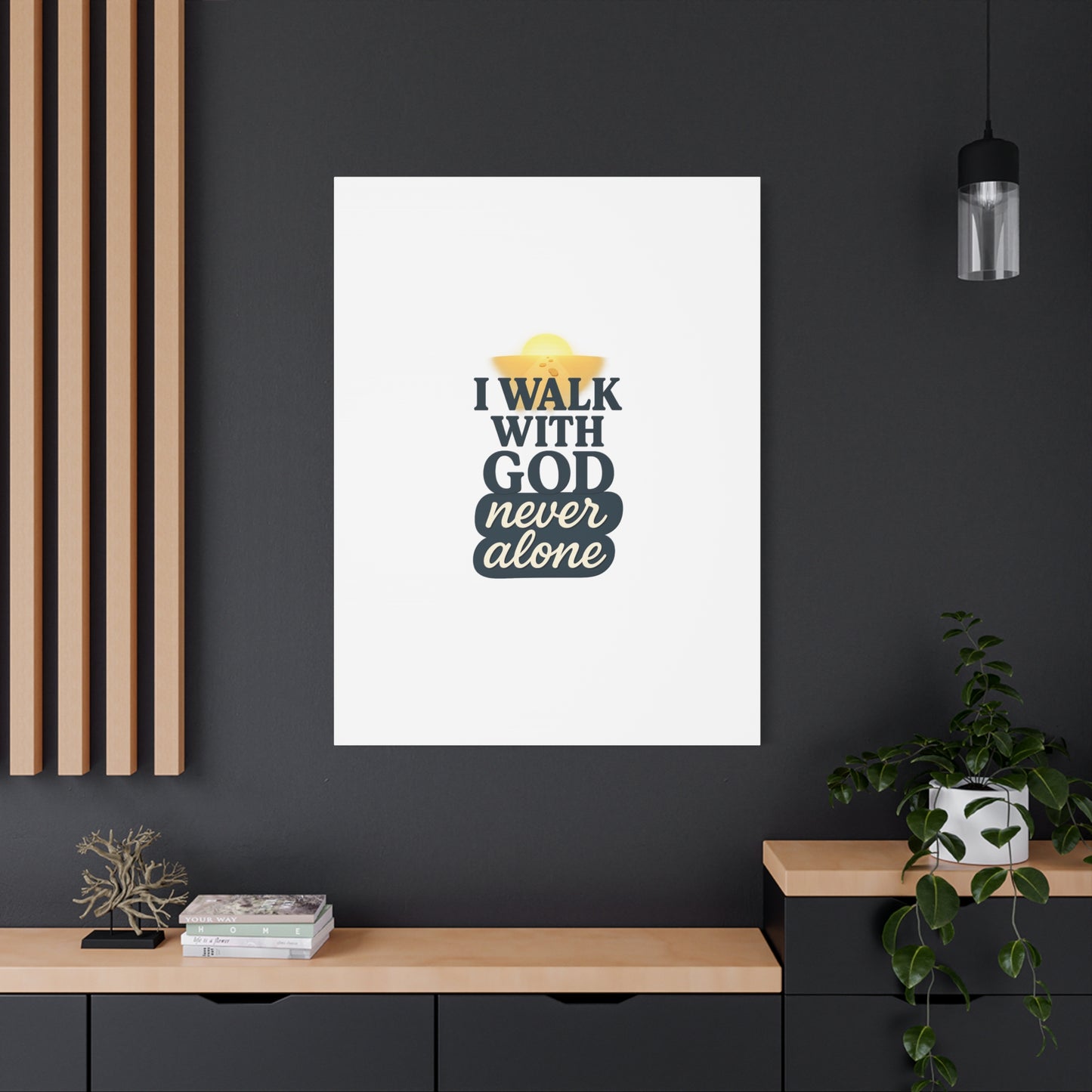 I Walk With God – Matte Canvas Wall Art