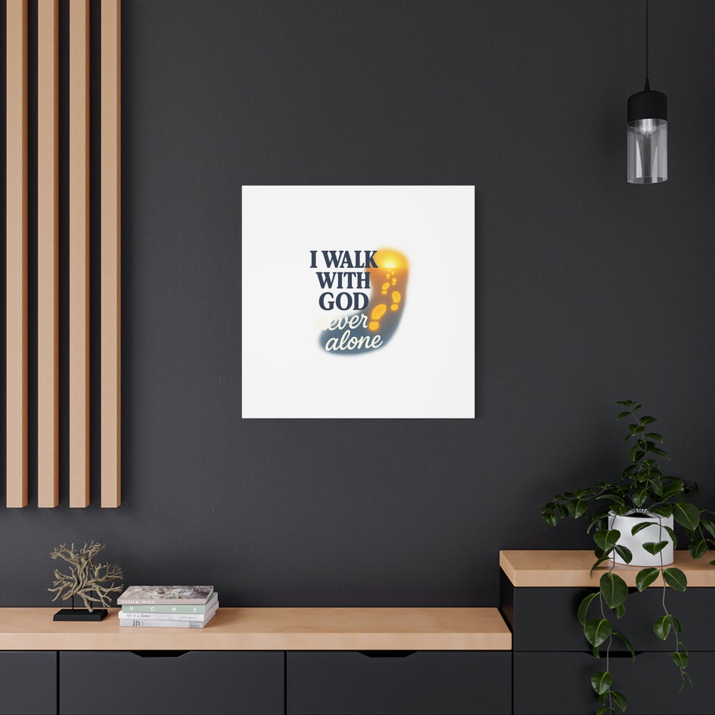 I Walk With God – Matte Canvas Wall Art