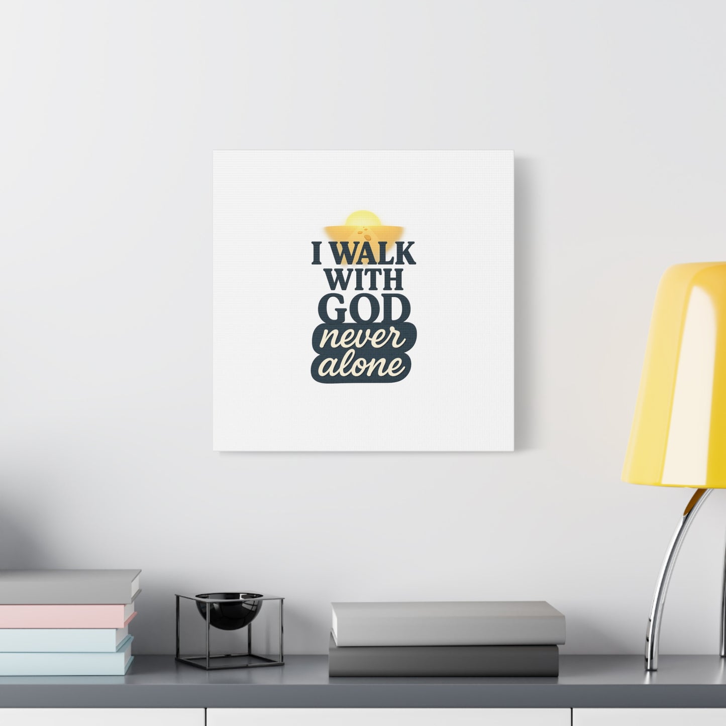 I Walk With God – Matte Canvas Wall Art