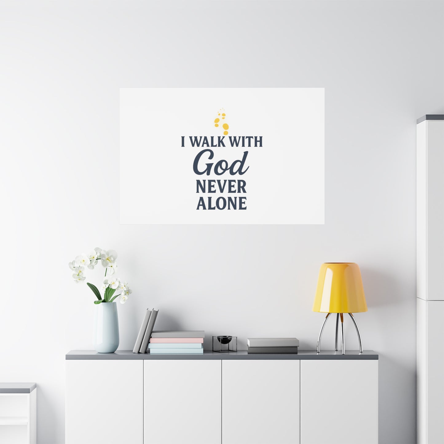 I Walk With God – Matte Canvas Wall Art
