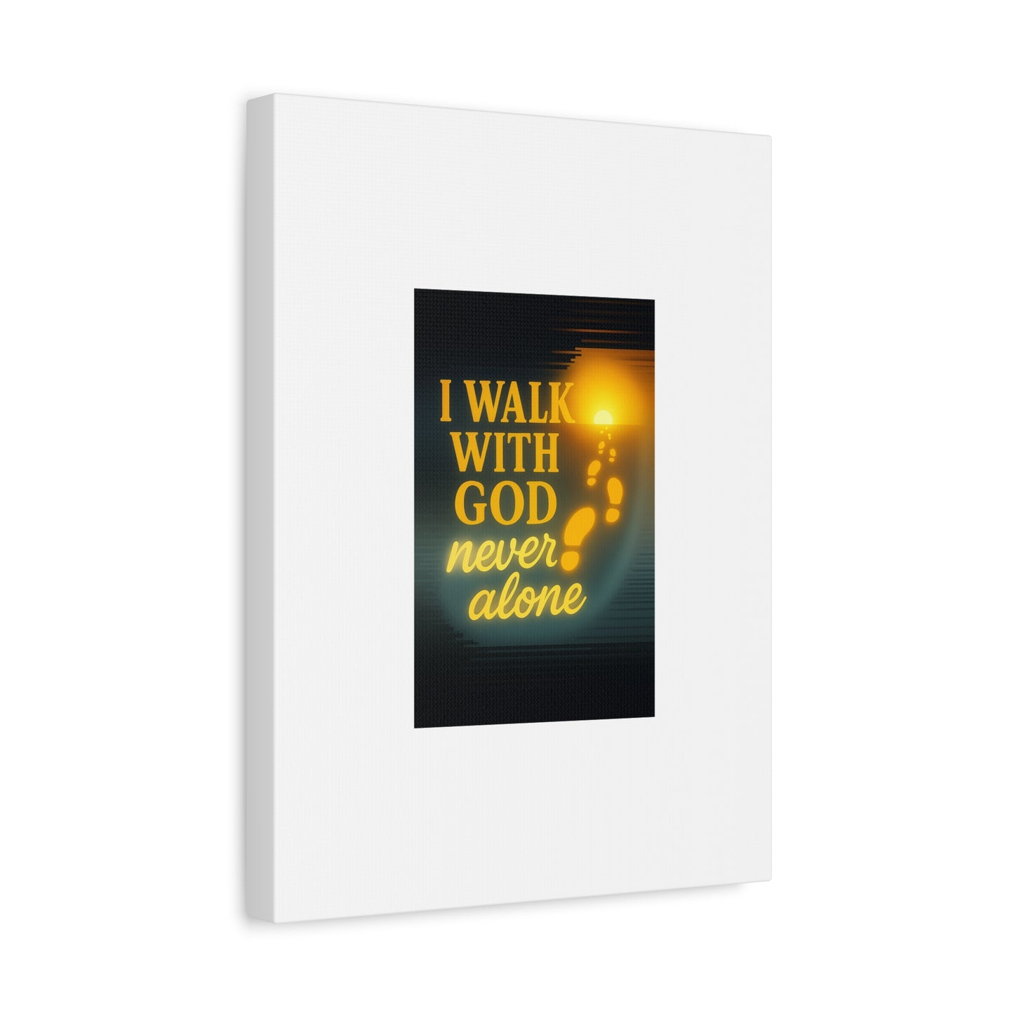 I Walk With God – Matte Canvas Wall Art