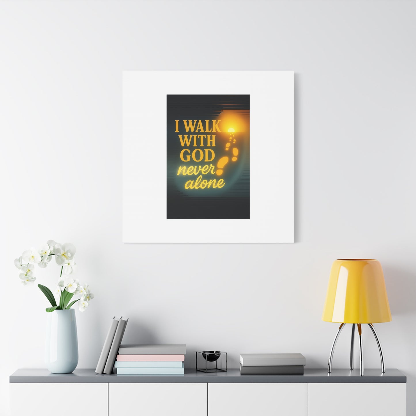 I Walk With God – Matte Canvas Wall Art