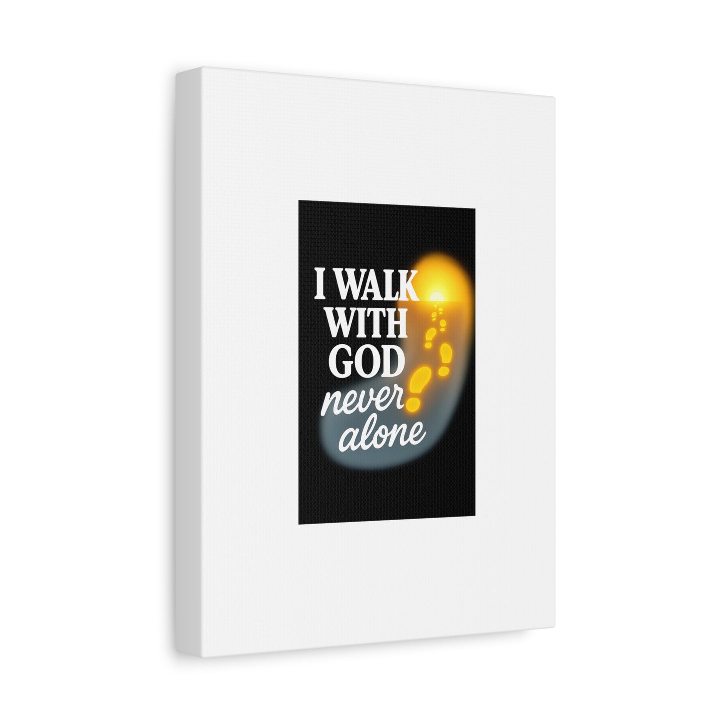 I Walk With God – Matte Canvas Wall Art