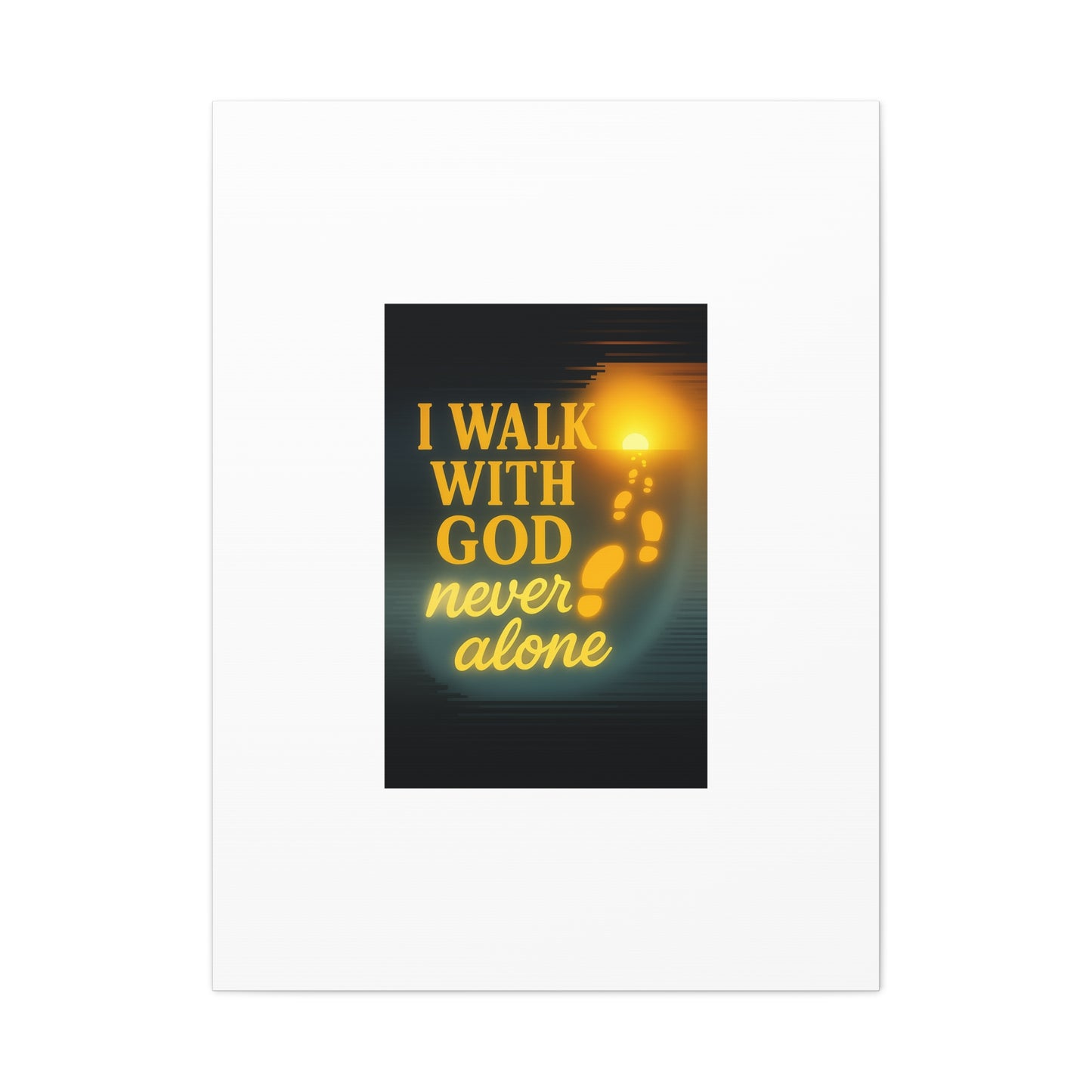I Walk With God – Matte Canvas Wall Art