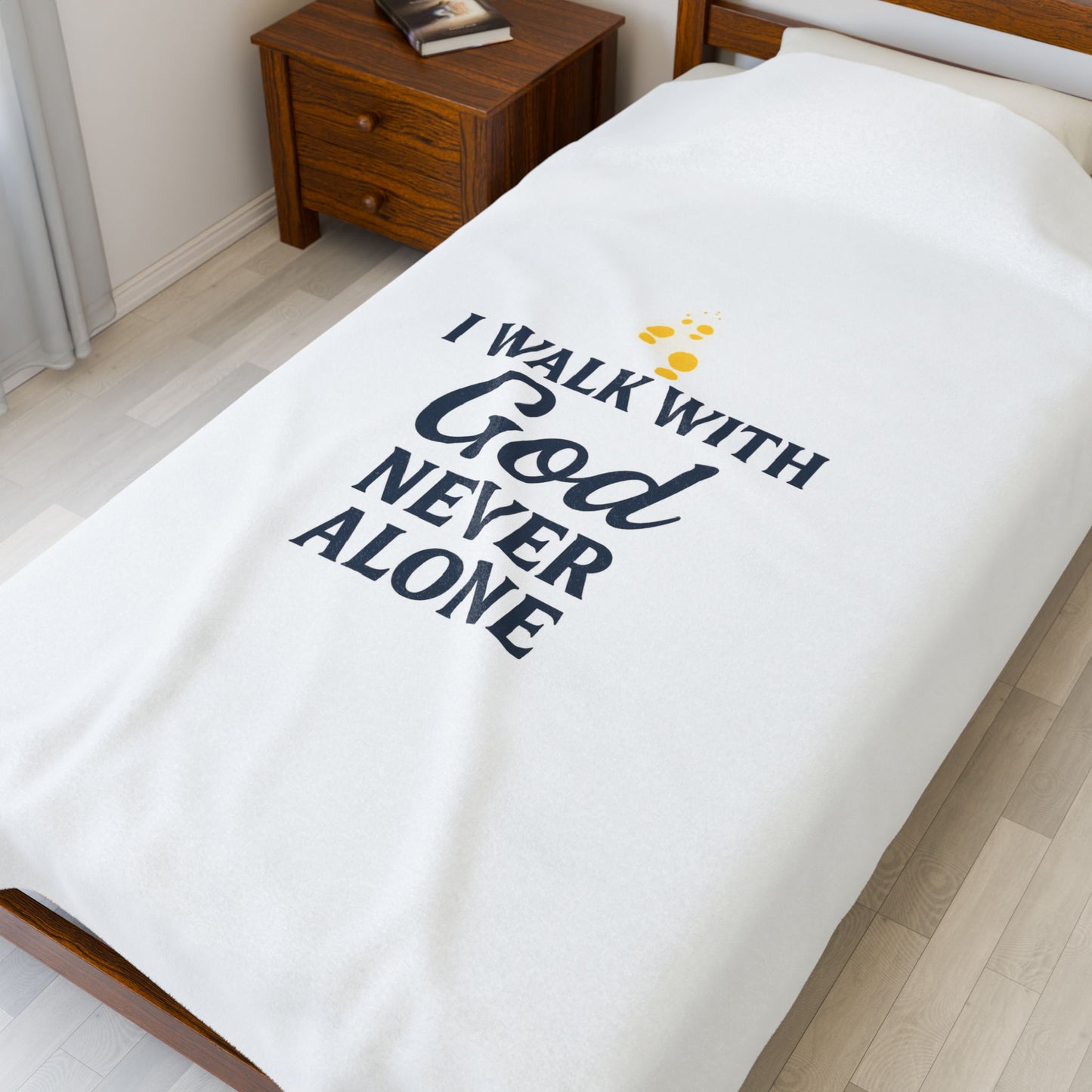 Faith-Inspired Velveteen Plush Blanket