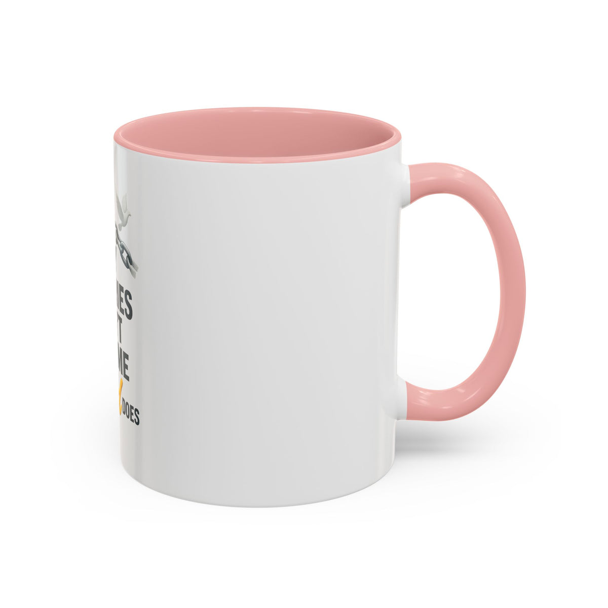 Faith-Inspiring Accent Coffee Mug - Motivational Gift for Coffee Lovers, Ideal for Birthdays, Holidays, Relaxation, Couples