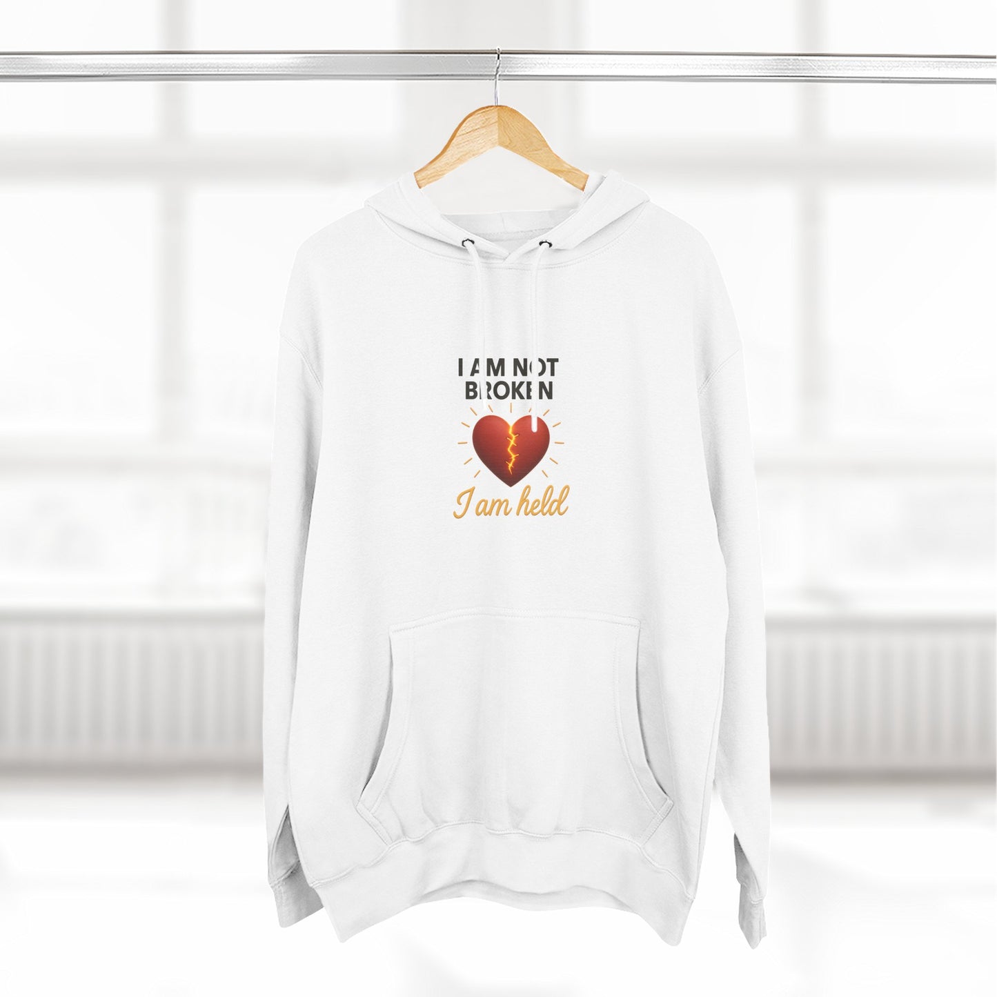 I Am Not Broken – Inspirational Hoodie for Strength, Healing & Self-Love