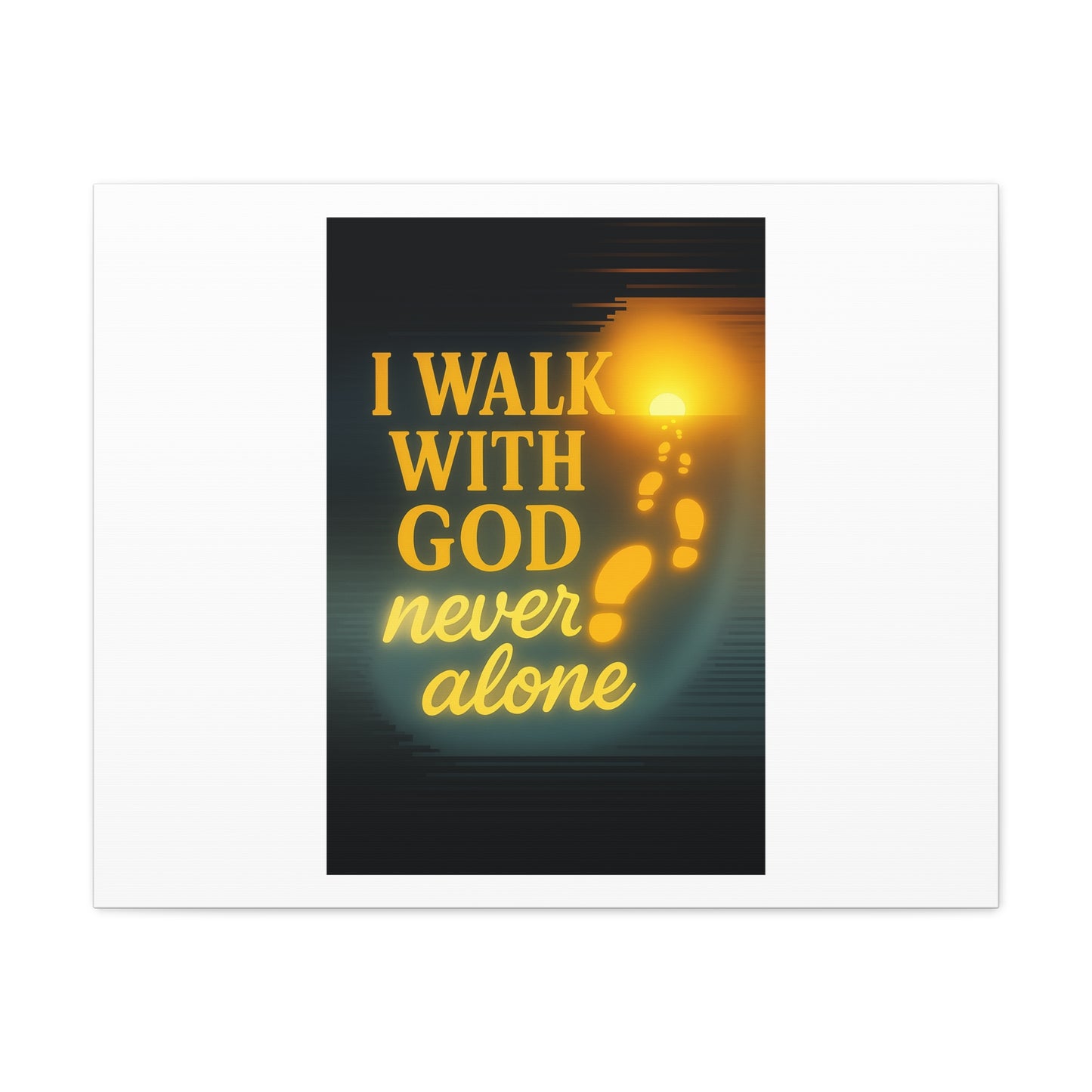 I Walk With God – Matte Canvas Wall Art