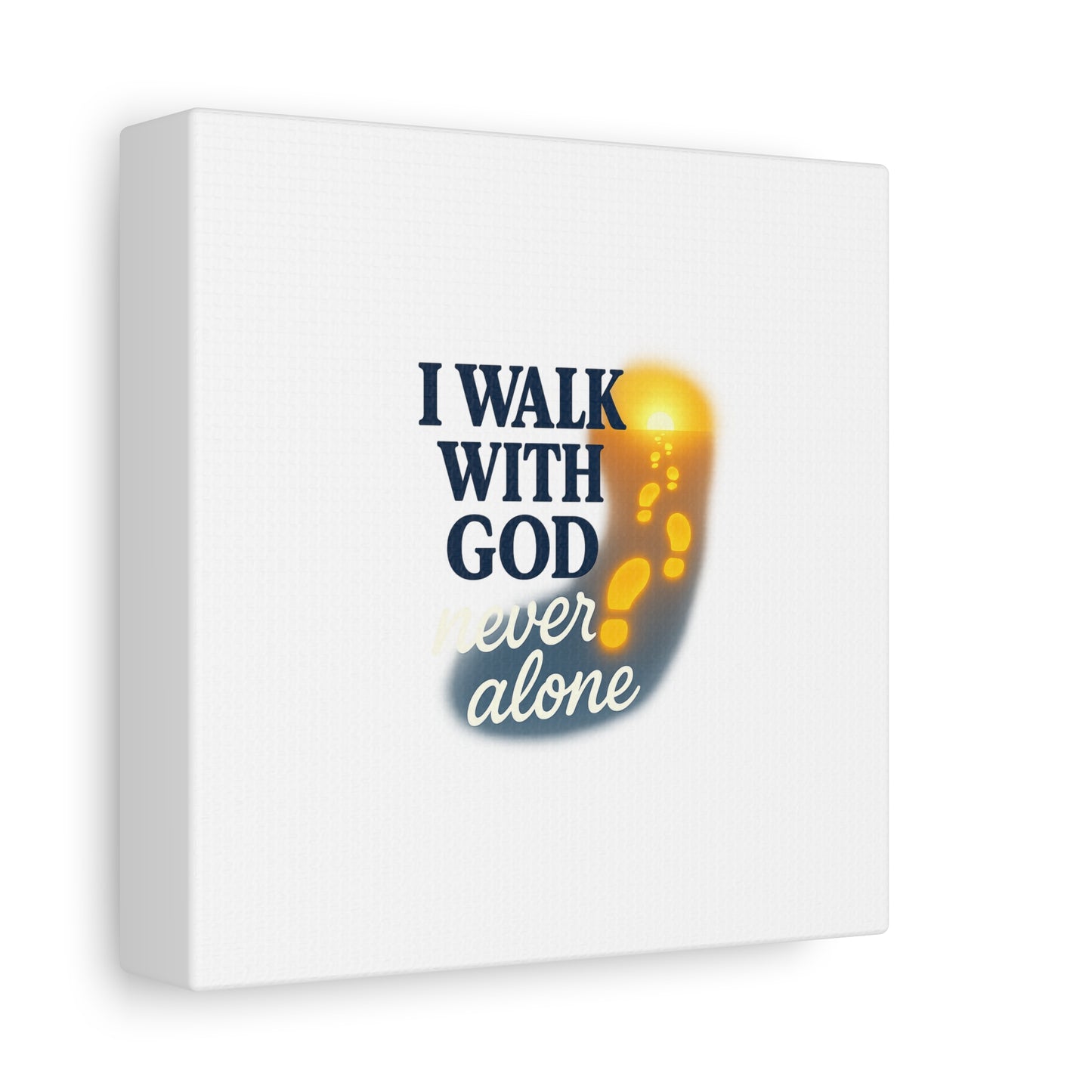 I Walk With God – Matte Canvas Wall Art