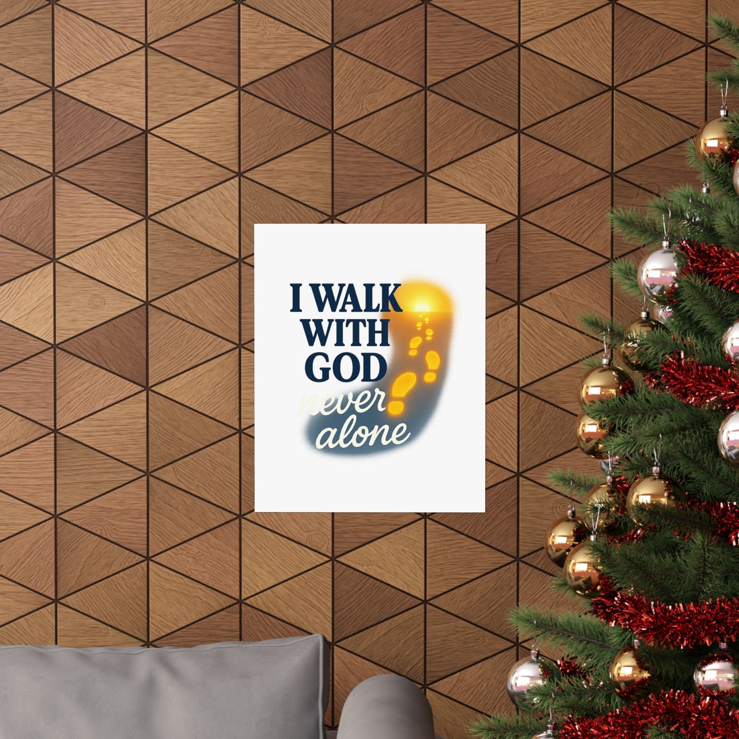Inspirational Wall Art Poster, God Quote Decor, Faith Motivation Print, Religious Home Decor, Spiritual Gift