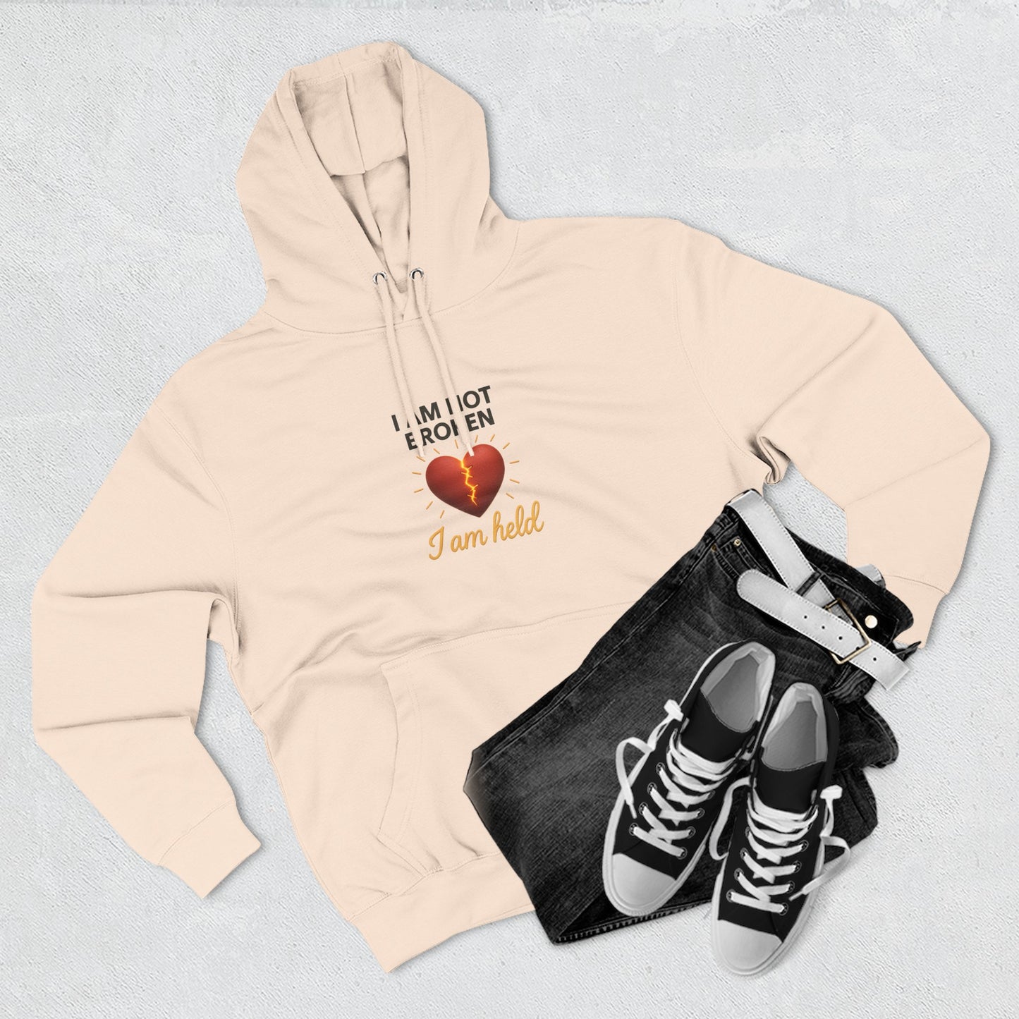 I Am Not Broken – Inspirational Hoodie for Strength, Healing & Self-Love