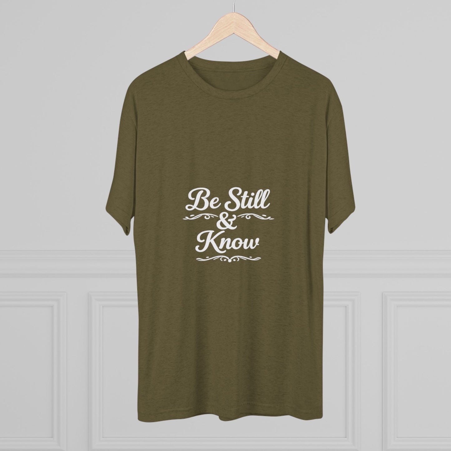 Be Still & Know Tshirt — Inspirational Christian Graphic T‑Shirt