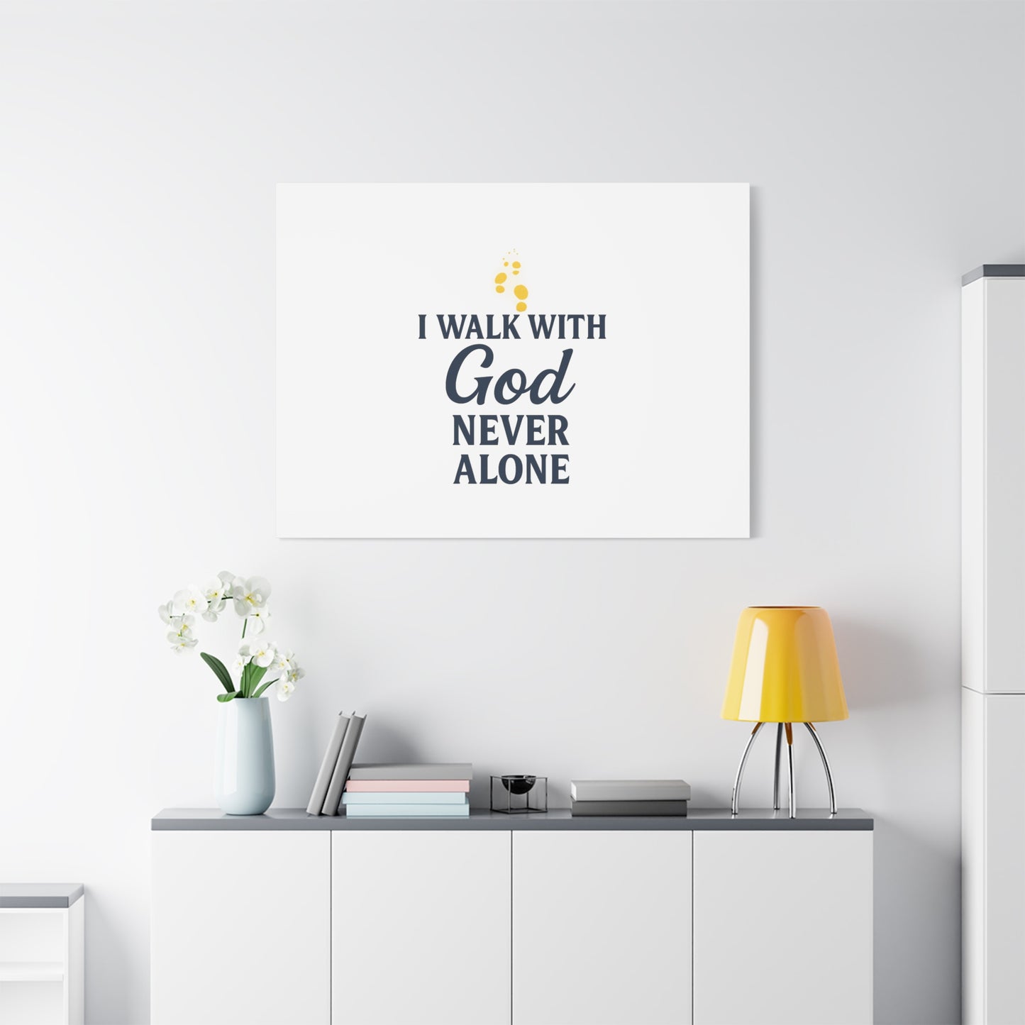 I Walk With God – Matte Canvas Wall Art
