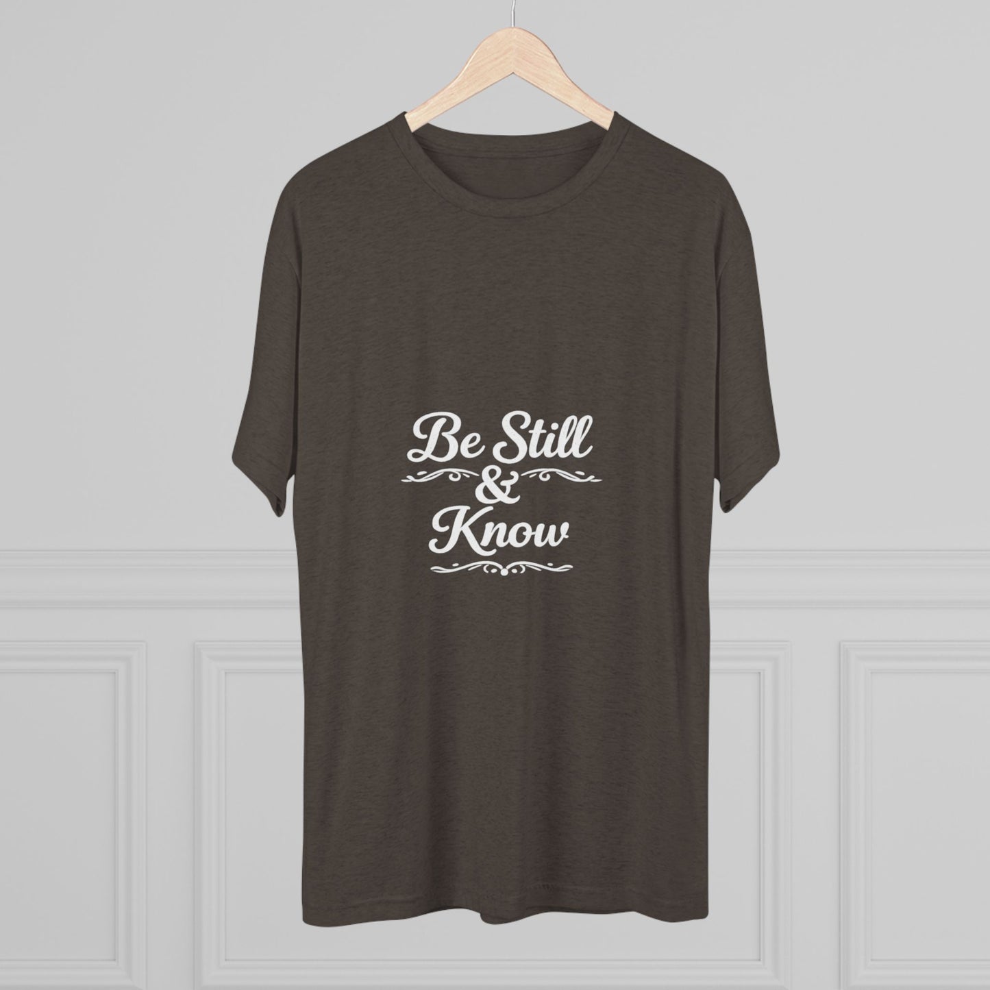 Be Still & Know Tshirt — Inspirational Christian Graphic T‑Shirt