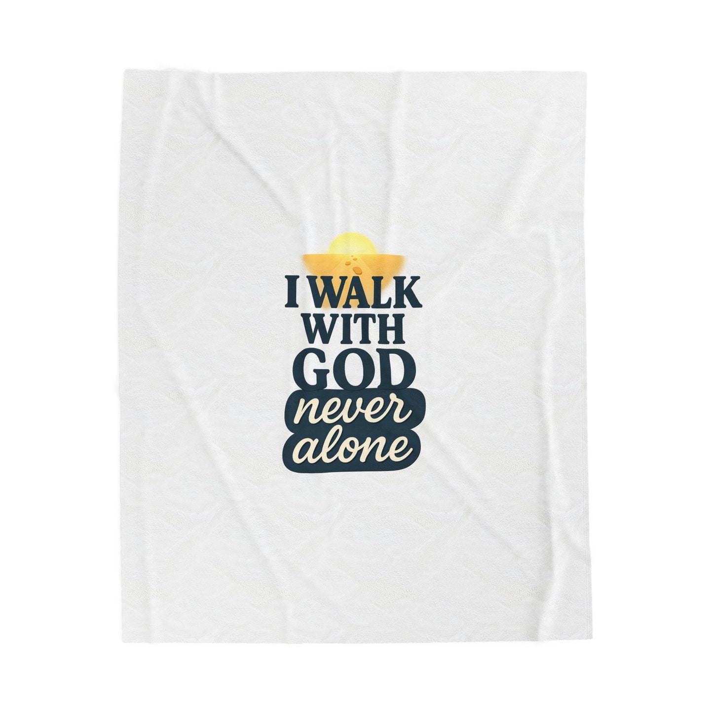 Inspirational Velveteen Plush Blanket - Cozy Throw for Faith, Comfort, Prayer, Christian Gift, Home Decor