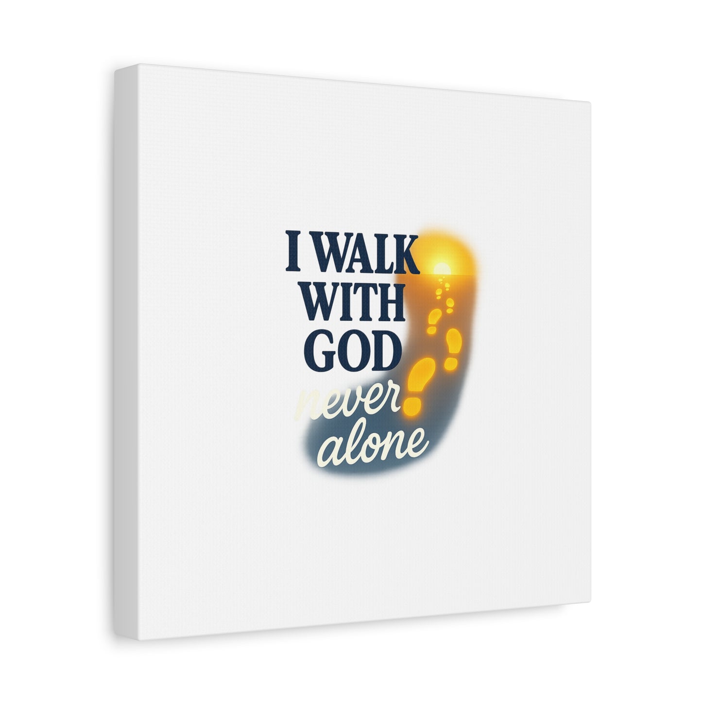 I Walk With God – Matte Canvas Wall Art