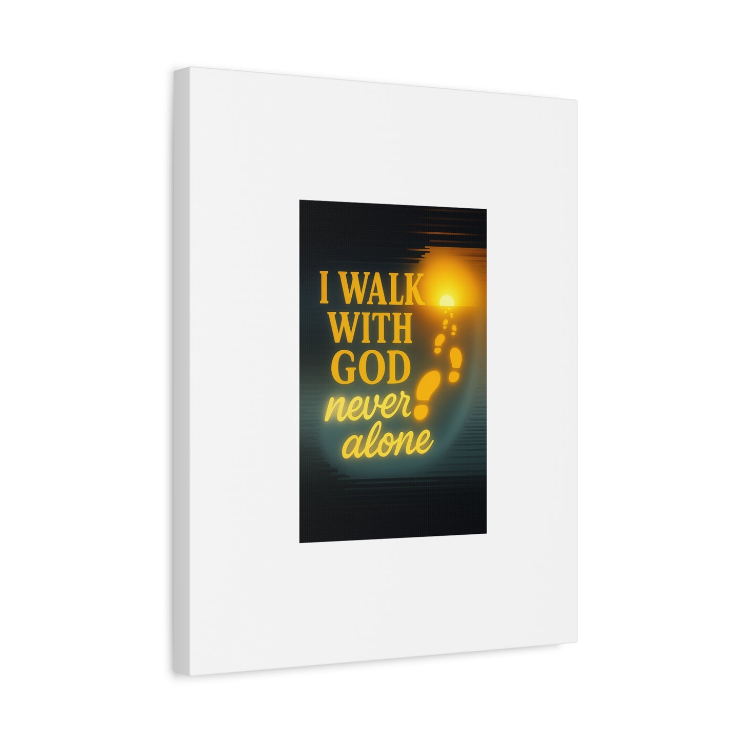 I Walk With God – Matte Canvas Wall Art