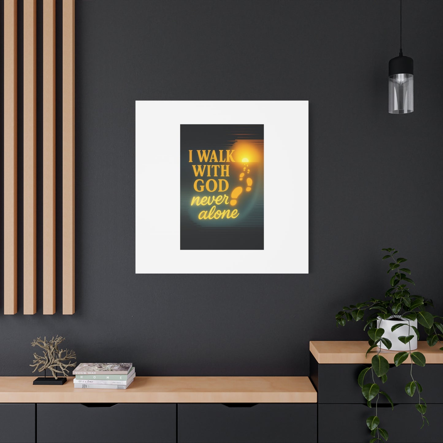 I Walk With God – Matte Canvas Wall Art