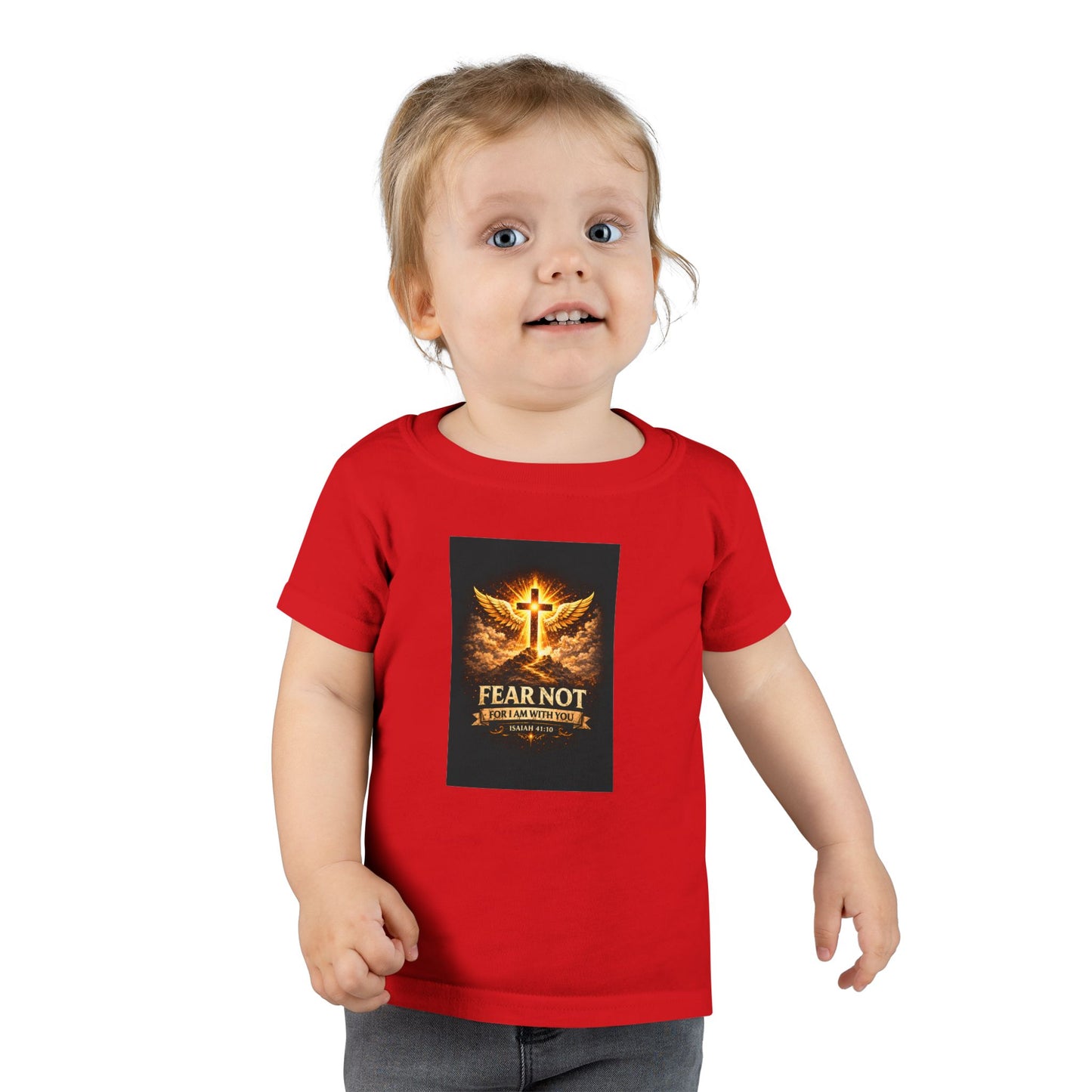 Toddler T-Shirt - Fear Not, Guardian Angel Cross Graphic