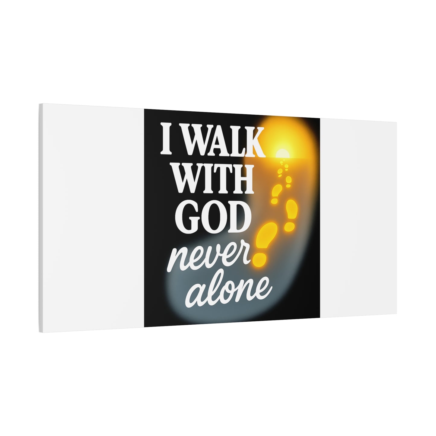 I Walk With God – Matte Canvas Wall Art