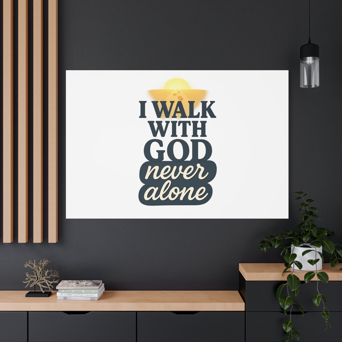 I Walk With God – Matte Canvas Wall Art