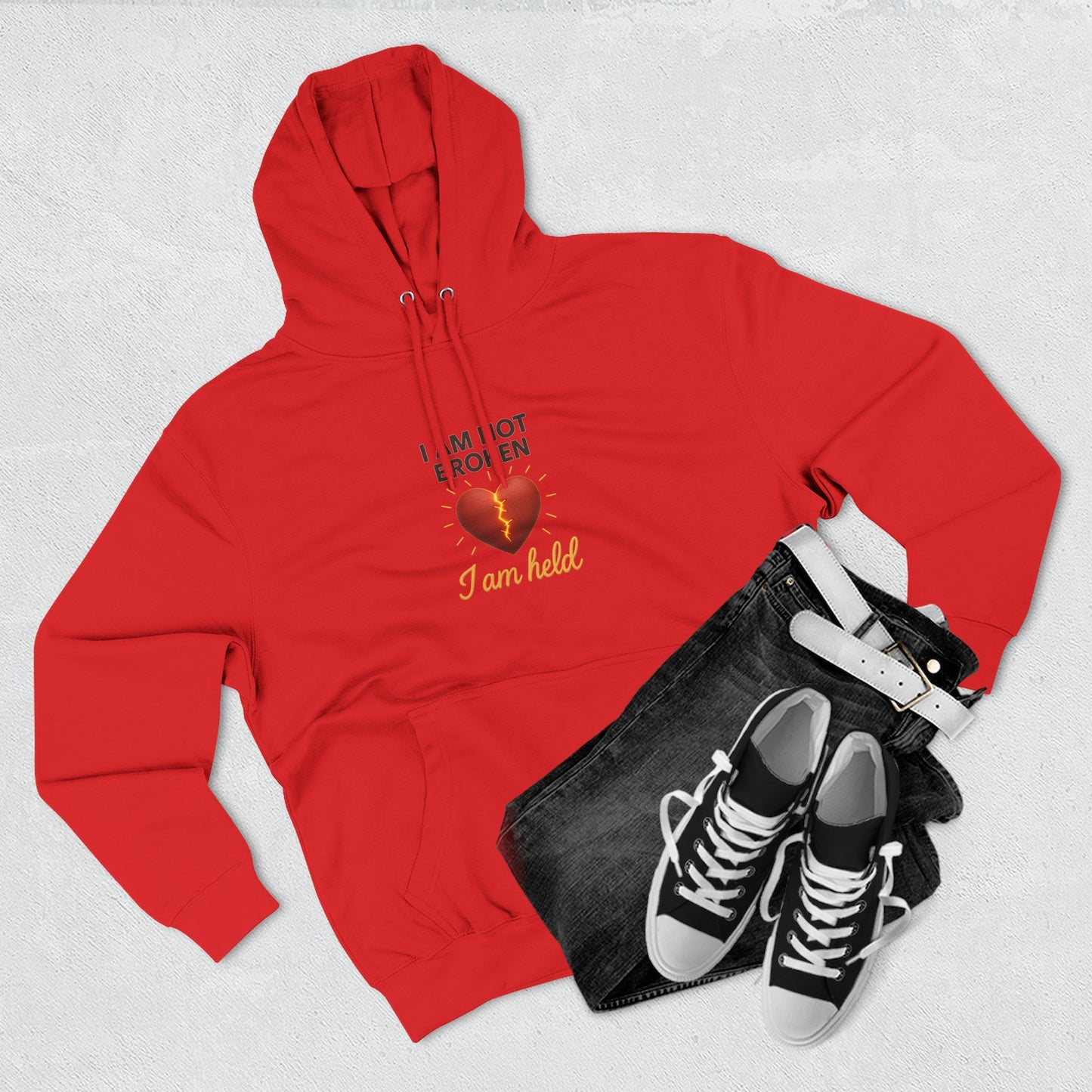 I Am Not Broken – Inspirational Hoodie for Strength, Healing & Self-Love