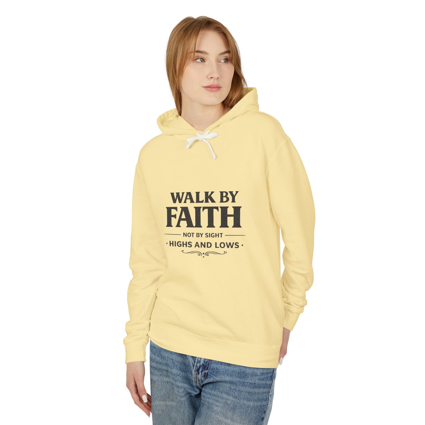 Faith Hoodie - "Walk By Faith, Not By Sight" Inspirational Pullover